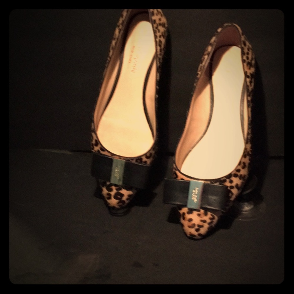 Kate Spade-Norah Leopard Calf Hair Flats